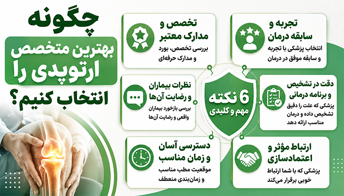 چگونه بهترین متخصص ارتوپدی را انتخاب کنیم؟